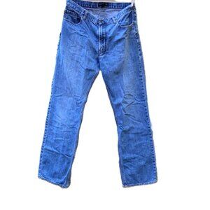 BANANA REPUBLIC Vintage Straight Fit Blue Denim Mens Jeans 34 x 34